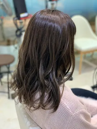 セミロング カラー ケンジアネッタ Men'sのヘアスタイル