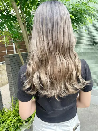 ロング カラー チヒョ🦋 韓国hair🇰🇷のヘアスタイル