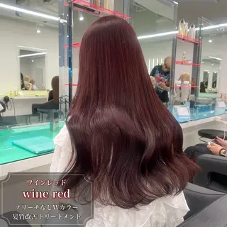 ロング カラー 透けるやわらか艶髪♡ ナチュラルストレートのヘアスタイル