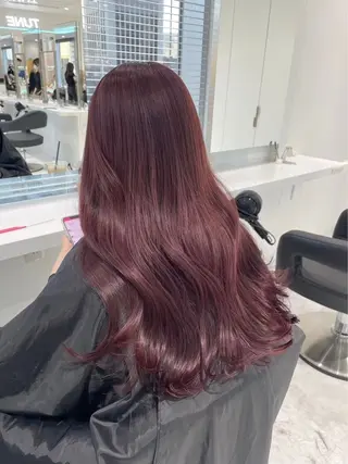 ロング カラー ヘアアレンジ 中韓🇰🇷暖色🖤 レイヤー🌙らいるのヘアスタイル