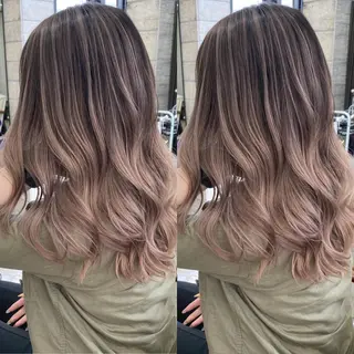 ロング カラー パーマ ヘアアレンジ メンズ キッズ ネイル マツエク・マツパ ハイライト、レイヤー カット/西梅田/中西のヘアスタイル