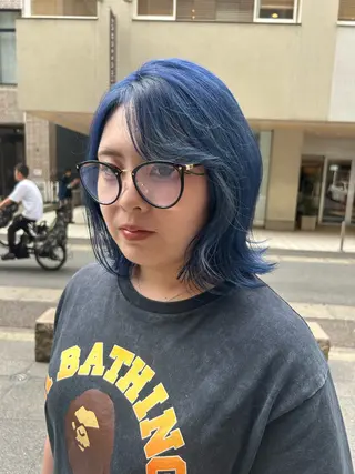 ミディアム 松尾 乾伸のヘアスタイル