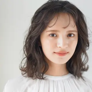 ミディアム カラー パーマ 髪質改善ストレート✨ パーマヘア✨YUKIのヘアスタイル