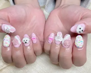 ネイル アヤメネイル 最新チップスカルプのネイルデザイン