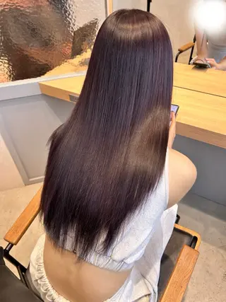 ロング カラー 馬場 美咲のヘアスタイル