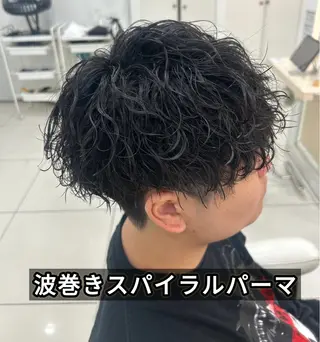 ショート パーマ メンズ 髪質改善/艶カラー/ メンズパーマ/鈴木のヘアスタイル