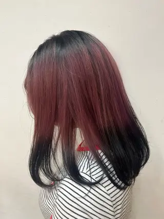 セミロング カラー ガーリー/暖色カラー /横浜/さくらのヘアスタイル