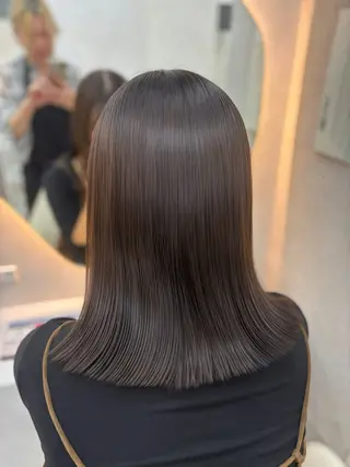 セミロング カラー 🖤みらい🖤 カラーモデル様募集中のヘアスタイル