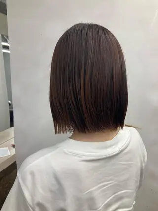 ショート カラー ブリーチ&似合せボブ 田中寛十のヘアスタイル