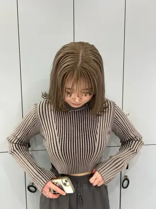 ミディアム hana _のヘアスタイル