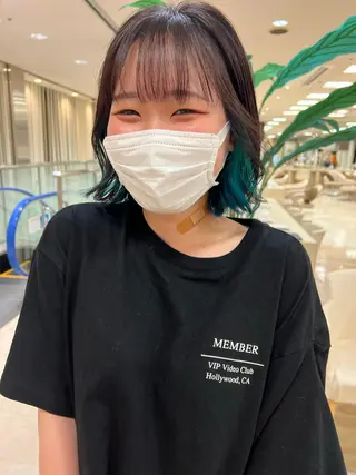 ショート カラー 似合わせ.ﾍｱｾｯﾄ 得意🌹井上美沙のヘアスタイル