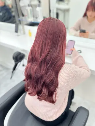 ロング カラー ヘアアレンジ 艶髪ハイトーン🫧 Kurehaのヘアスタイル