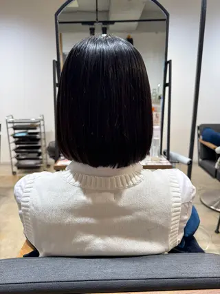 ミディアム レイヤー/透明感ツヤ カラー/Rinのヘアスタイル