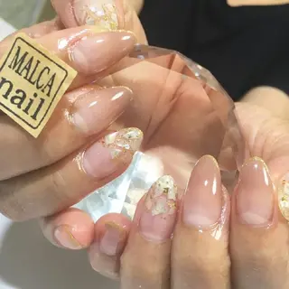 セミロング ヘアアレンジ パーマ ネイル キッズ マツエク・マツパ MALCAnail(マルカネイル)所属・荒木 莉奈のネイルデザイン