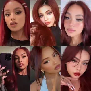 ミディアム karin💋海外 バタフライカットのヘアスタイル