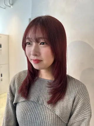 セミロング カラー 透明感カラー✨艶髪 制作🌱山根あゆみのヘアスタイル