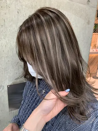 ミディアム カラー 🌺KANA🇺🇸 海外トレンドヘアのヘアスタイル