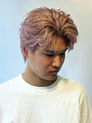 ショート カラー メンズ PIA hair design所属・湖城 恵吾のヘアスタイル