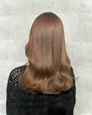 セミロング カラー 💕韓国艶出しヘア /HARUKAのヘアスタイル