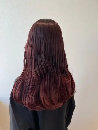 ロング カラー 木村 架音のヘアスタイル