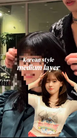 ミディアム 萩原 陸斗のヘアスタイル