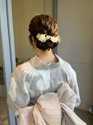 ロング ヘアアレンジ 藤井 美歩/赤髪のヘアスタイル