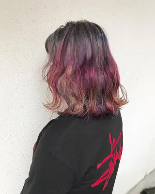 ショート カラー インナーカラー/天神 ブリーチ/吉田のヘアスタイル