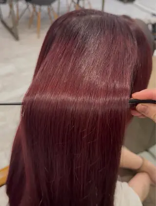 ロング Hair&beauty the B  岡崎店所属・磯貝七海/カラー /ブリーチ/縮毛矯正のヘアスタイル