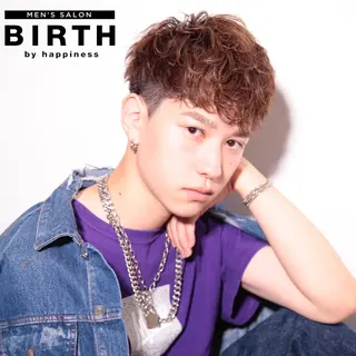 ショート パーマ メンズ BIRTH by happiness所属・【ニュアンスパーマ】 西岡拓海のヘアスタイル