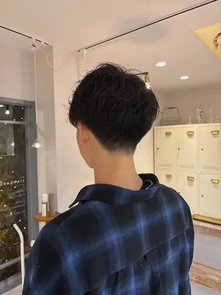 メンズ 🎀調布仙川透明感オ リーブカラー干莉🎀のヘアスタイル