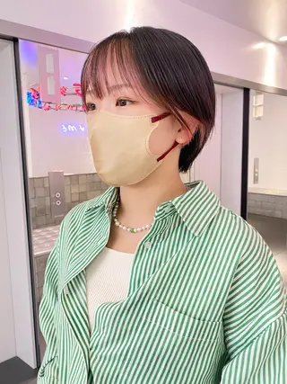 ショート カラー キッズ 🎨ハイトーン/ 切りっぱなし みつきのヘアスタイル