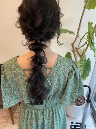 ロング ヘアアレンジ SHANTi 飯塚 ヘアセット/髪質改善のヘアスタイル