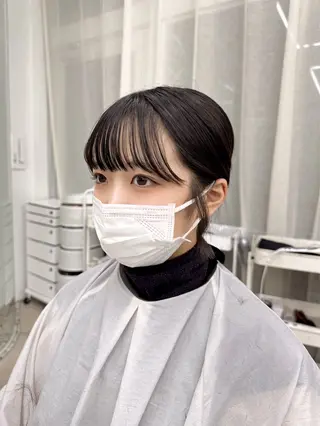 ミディアム 透明感カラー🫧⌇ 青🫐🩵のヘアスタイル