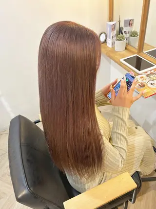 ロング PACE所属・ayumi ／透明感カラーのヘアスタイル