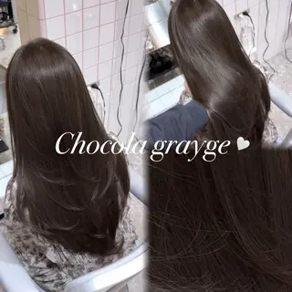ロング カラー ヘアアレンジ Sea Shinjuku所属・YUKINO🖤/新 宿/トレンド/韓国のヘアスタイル