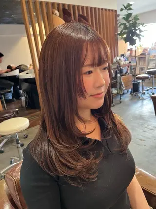 ロング 🫧ベージュカラー× レイヤー🫧HARUのヘアスタイル