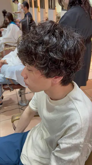 ショート パーマ メンズ 朝3分でキマる 村上陸のヘアスタイル