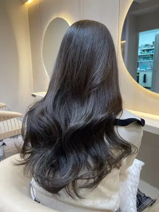 ロング カラー 竹田 真梨子のヘアスタイル