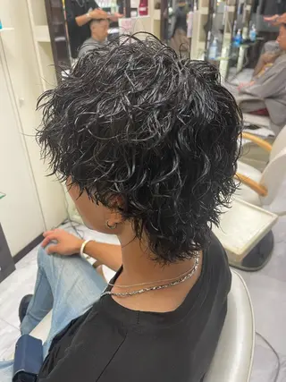 ショート パーマ メンズ ❄️メンズカット 落合諒❄️のヘアスタイル