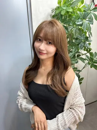 ロング カラー XYZ所属・縮毛矯正/髪質改善 韓国風/MIKIYAのヘアスタイル