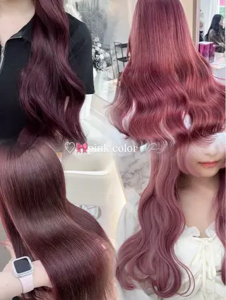 ロング カラー ヘアアレンジ Essbylovis ♡chihinaのヘアスタイル