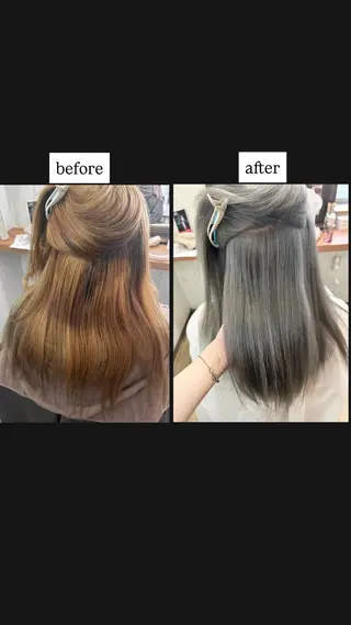 ロング カラー Maya🦋 ハイトーン特化のヘアスタイル