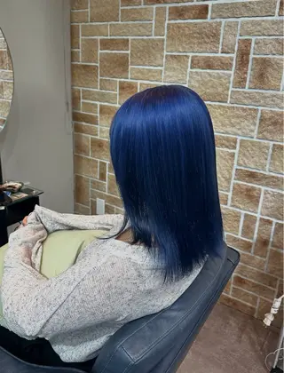 ミディアム カラー 栗谷 竜希のヘアスタイル