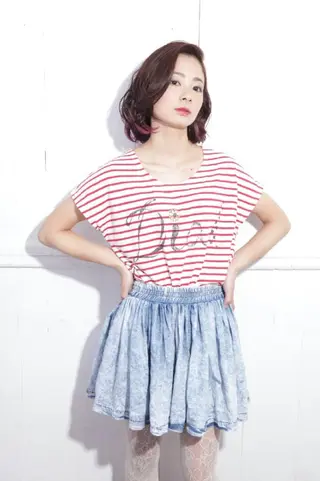 ショート ミディアム le. pidorgeのヘアスタイル