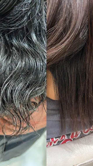 セミロング 👑顔周り韓国風 レイヤーSHUTOのヘアスタイル