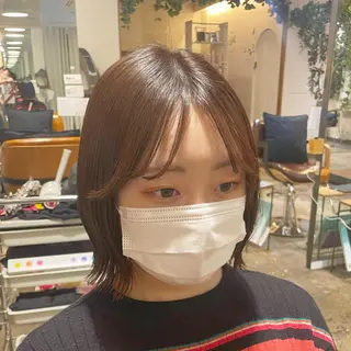 ショート カラー ヘアアレンジ 🇰🇷韓国スタイル レイヤー/ayanaのヘアスタイル