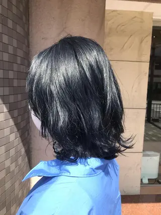 ミディアム カラー インナーカラー/ ストレート/奥野洸也のヘアスタイル