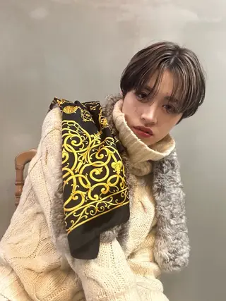 ショート カラー ショート/ボブ専門 宮脇美奈/南船場のヘアスタイル