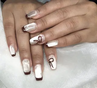 ネイル 森 ネイルサロン研修中♡のネイルデザイン