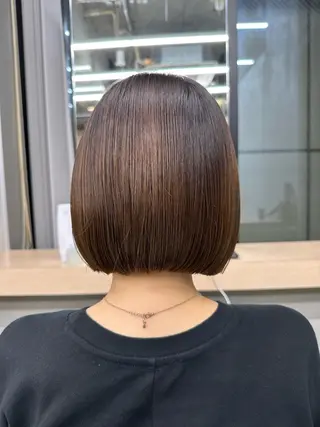 ショート 髪質改善/美髪矯正/ 小顔ボブNANAのヘアスタイル